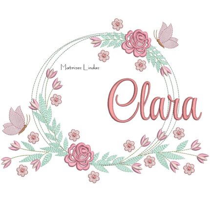 Matriz de Bordado – Nome Clara