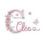 Matriz de Bordado Nome -Cleo Jardim Flores