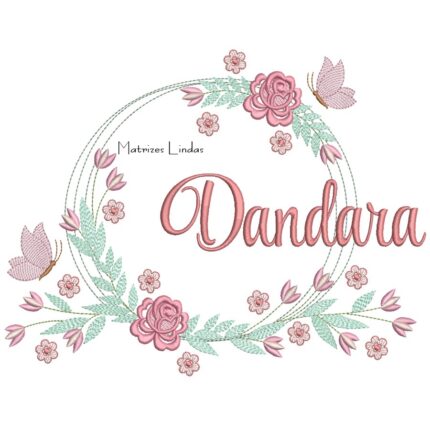 Matriz de Bordado – Nome Dandara Matriz de Bordado – Nome Dandara