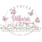 Matriz de Bordado - Nome Débora Jardim Flores