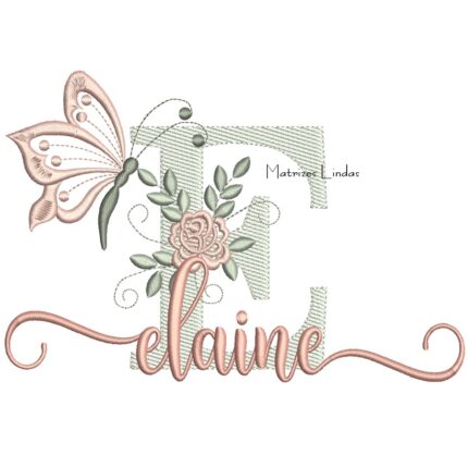 Matriz de Bordado – Nome Elaine Matriz de Bordado – Nome Elaine
