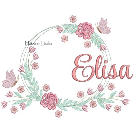 Matriz de Bordado – Nome Elisa Matriz de Bordado – Nome Elisa