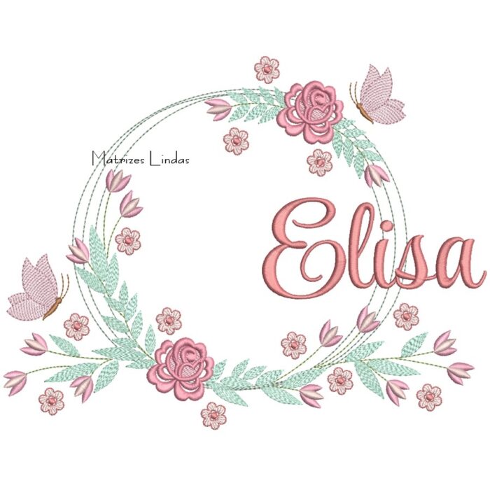 Matriz de Bordado – Nome Elisa