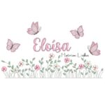 Matriz de Bordado - Nome Eloísa Jardim Flores