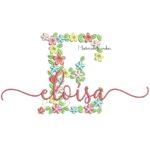 Matriz de Bordado Nome - Eloisa Jardim Flores