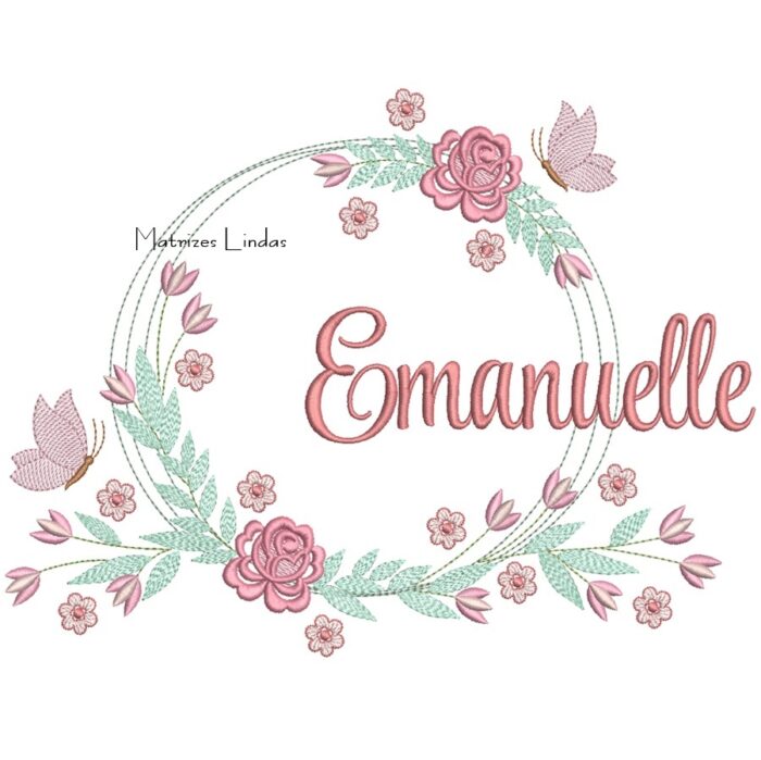 Matriz de Bordado – Nome Emanuelle