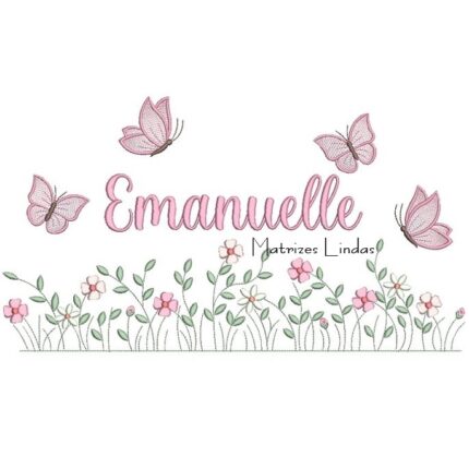 Matriz de Bordado – Nome Emanuelle