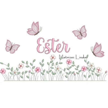 Matriz de Bordado – Nome Ester