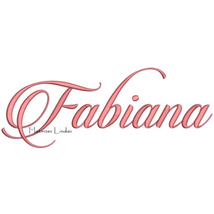 Matriz de Bordado – Nome Fabiana