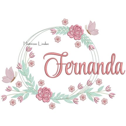 Matriz de Bordado – Nome Fernanda