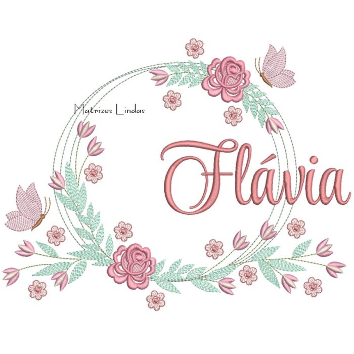Matriz de Bordado – Nome Flávia