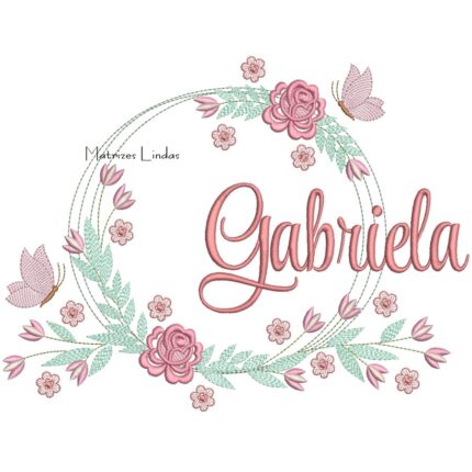 Matriz de Bordado – Nome Gabriela