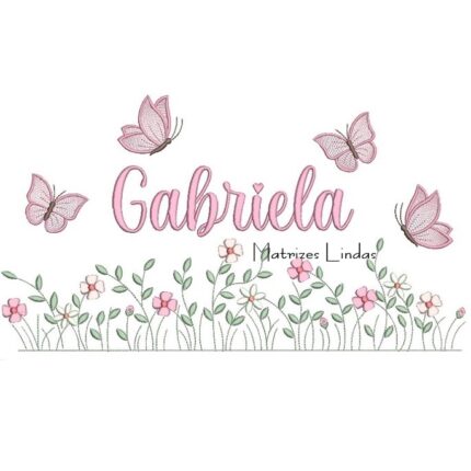 Matriz de Bordado – Nome Gabriela Matriz de Bordado – Nome Gabriela
