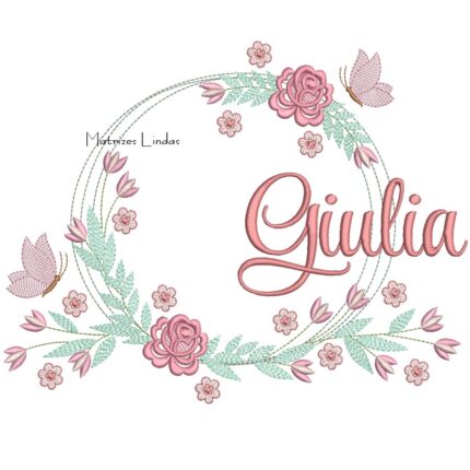 Matriz de Bordado – Nome Giulia Matriz de Bordado – Nome Giulia