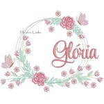 Matriz de Bordado - Nome Glória