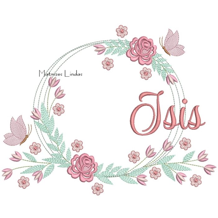 Matriz de Bordado – Nome Isis
