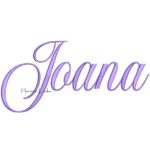 Matriz de Bordado - Nome Joana