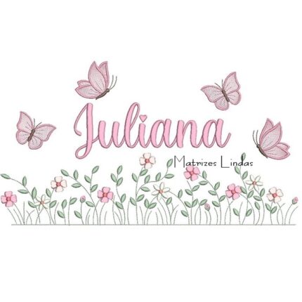 Matriz de Bordado – Nome Juliana Matriz de Bordado – Nome Juliana