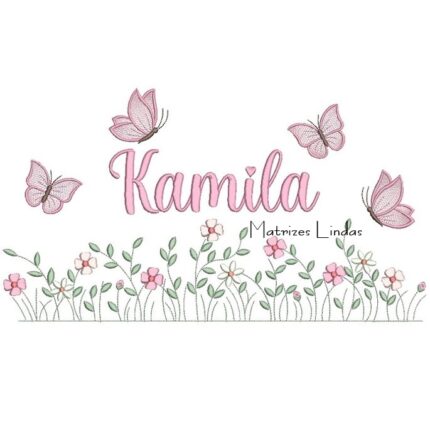 Matriz de Bordado – Nome Kamila Matriz de Bordado – Nome Kamila