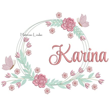 Matriz de Bordado - Nome Karina