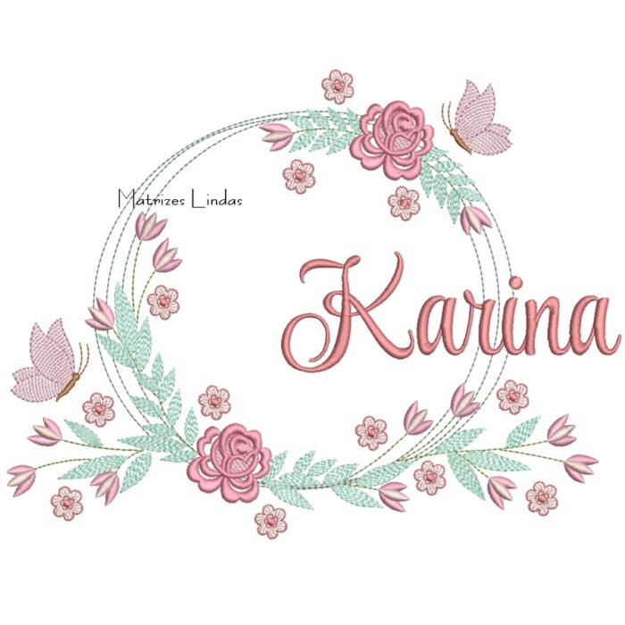 Matriz de Bordado – Nome Karina