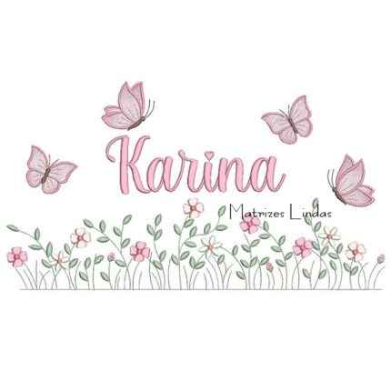 Matriz de Bordado – Nome Karina Matriz de Bordado – Nome Karina