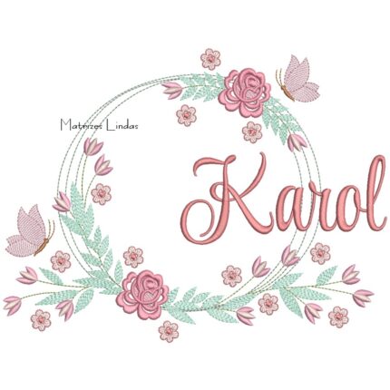 Matriz de Bordado - Nome Karol
