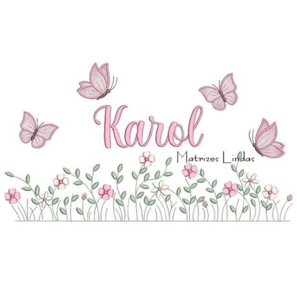 Matriz de Bordado – Nome Karol