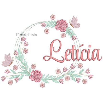 Matriz de Bordado - Nome Letícia