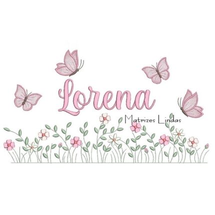 Matriz de Bordado – Nome Lorena Matriz de Bordado – Nome Lorena