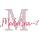 Matriz de Bordado - Nome Madalena para Bordar