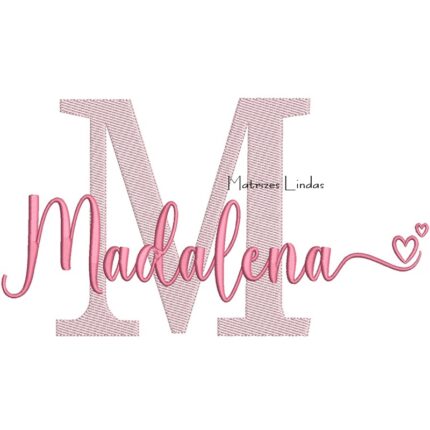 Matriz de Bordado - Nome Madalena para Bordar