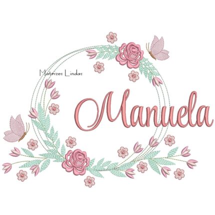 Matriz de Bordado – Nome Manuela Matriz de Bordado – Nome Manuela