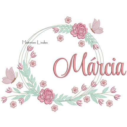 Matriz de Bordado – Nome Márcia