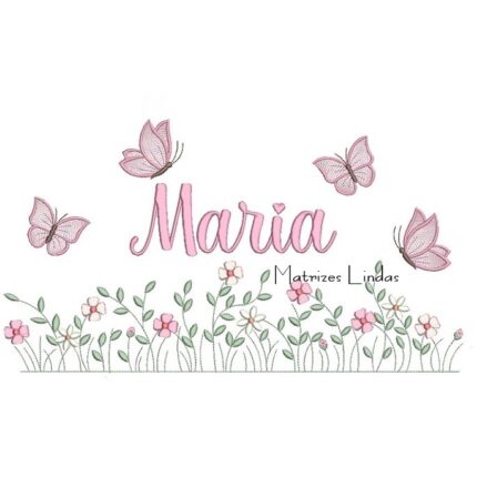 Matriz de Bordado – Nome Maria Matriz de Bordado – Nome Maria
