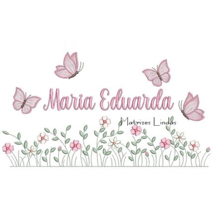 Matriz de Bordado – Nome Maria Eduarda