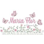 Matriz de Bordado - Nome Maria Flor