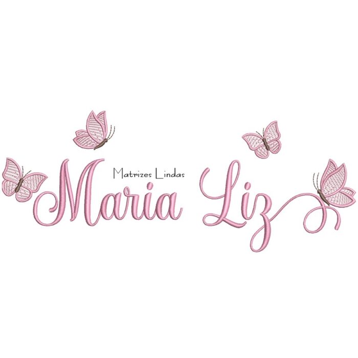 Matriz de Bordado – Nome Maria Liz