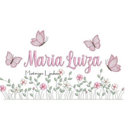 Matriz de Bordado – Nome Maria Luiza Matriz de Bordado – Nome Maria Luiza