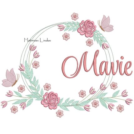 Matriz de Bordado – Nome Mavie Matriz de Bordado – Nome Mavie