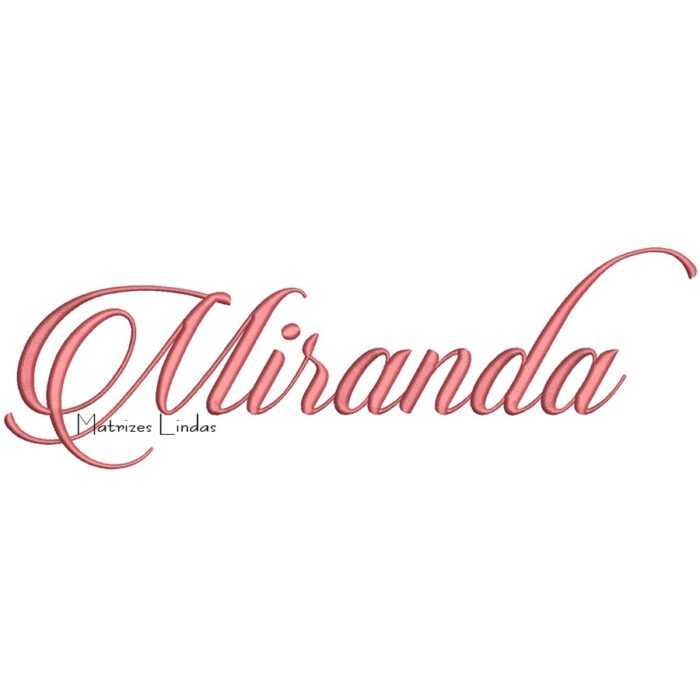 Matriz de Bordado – Nome Miranda