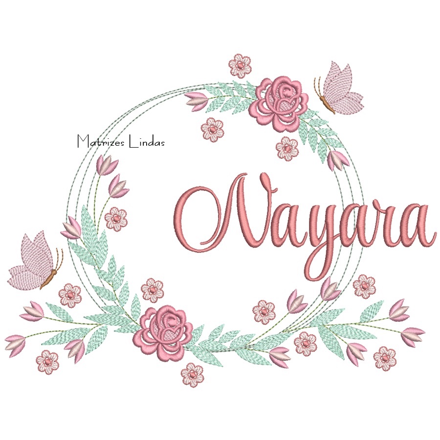 Matriz de Bordado - Nome Nayara Matriz de Bordado - Nome Nayara