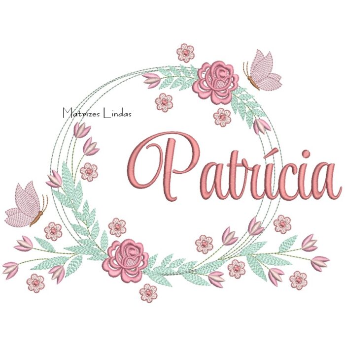 Matriz de Bordado – Nome Patrícia