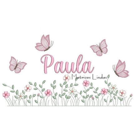 Matriz de Bordado – Nome Paula