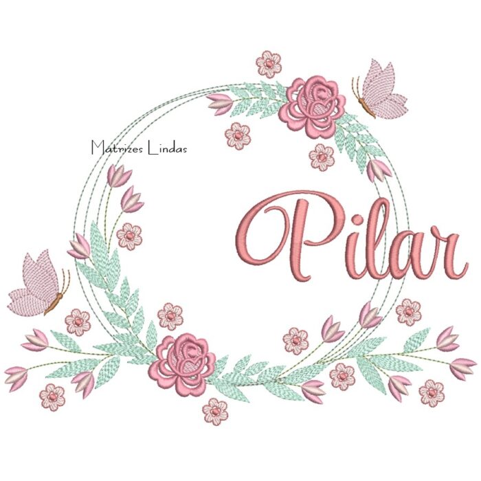 Matriz de Bordado – Nome Pilar