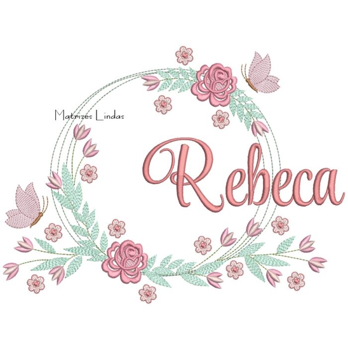 Matriz de Bordado – Nome Rebeca