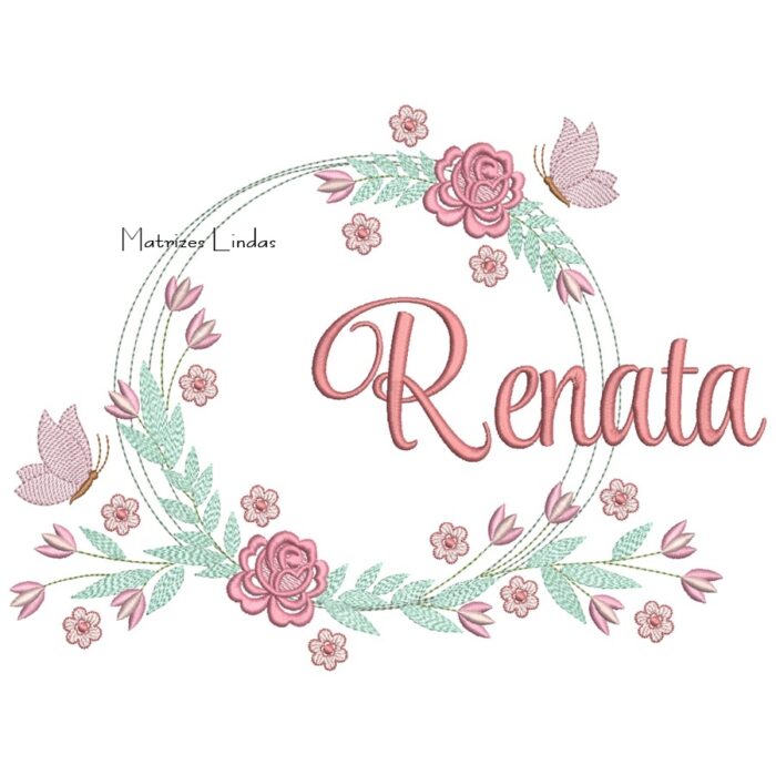 Matriz de Bordado – Nome Renata