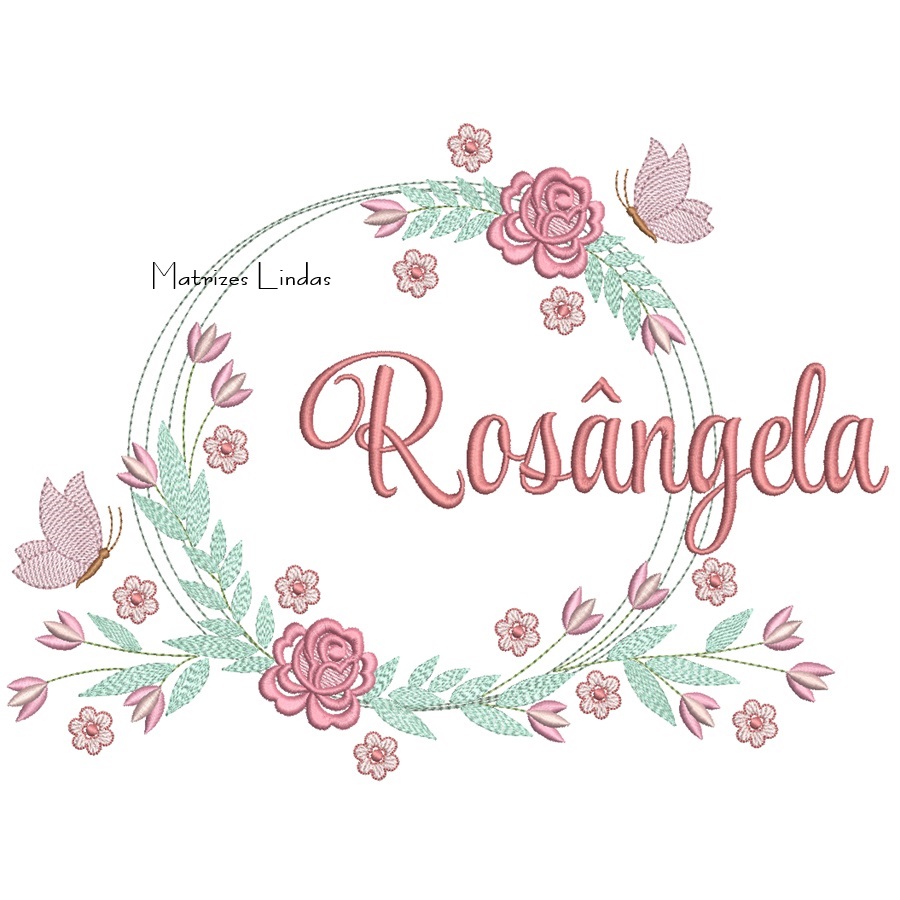 Matriz de Bordado - Nome Rosângela Matriz de Bordado - Nome Rosângela