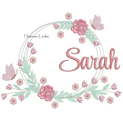 Matriz de Bordado – Nome Sarah Matriz de Bordado – Nome Sarah