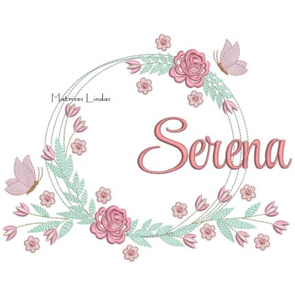 Matriz de Bordado – Nome Serena